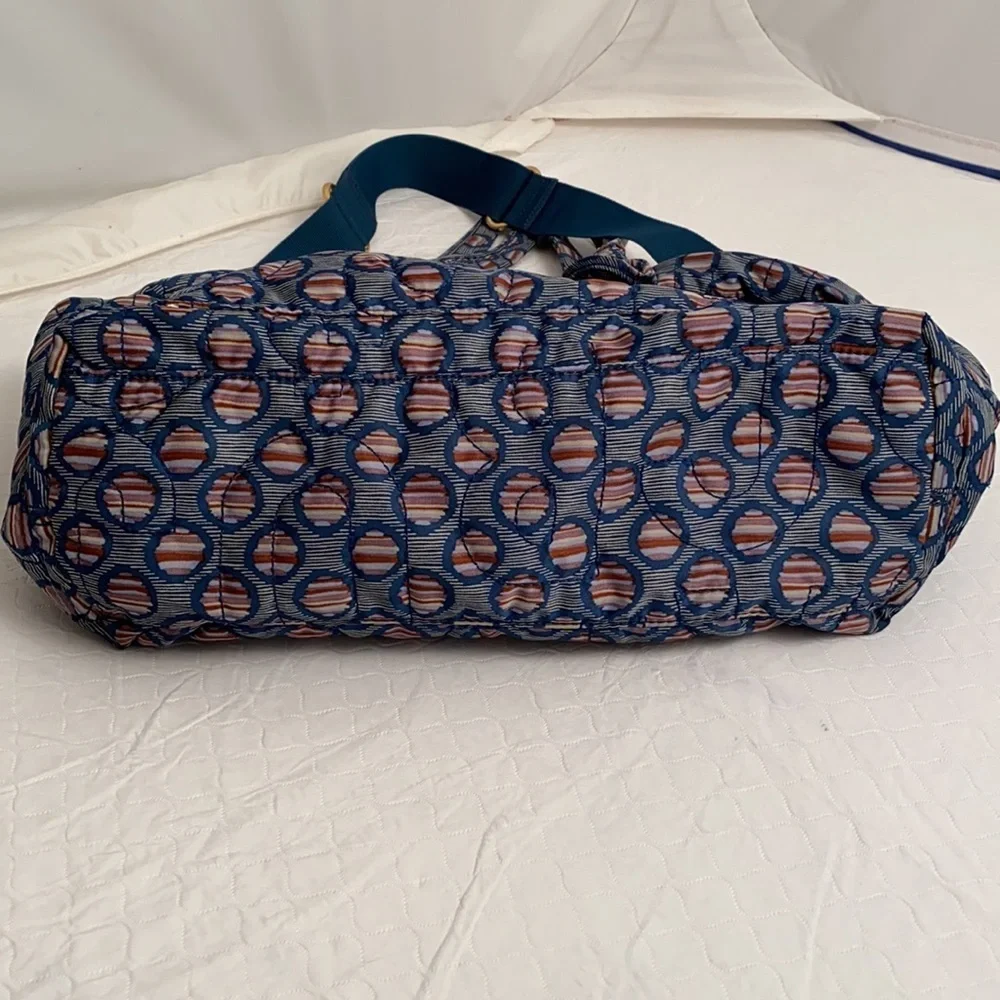 Marc by Marc Jacobs Eliza multicolor teal nylon baby bag